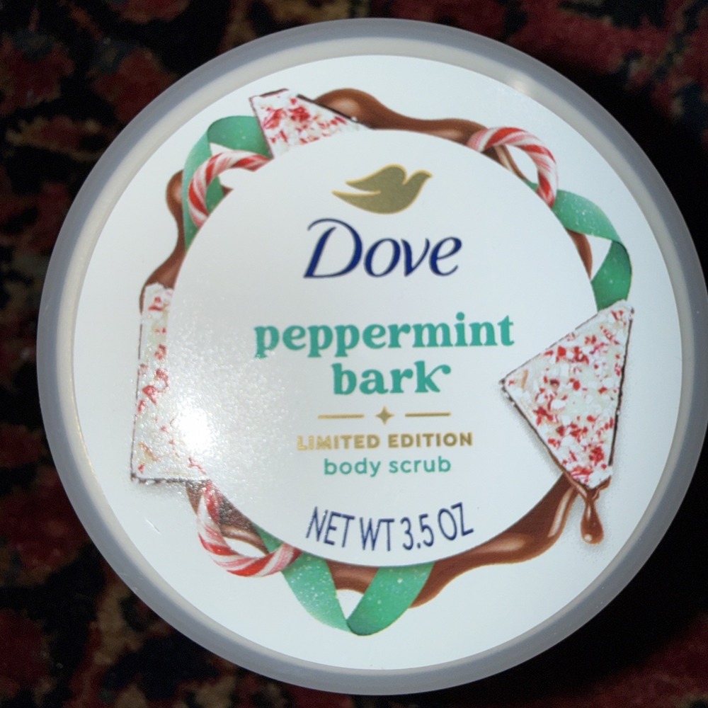 Dove Peppermint Bark Body Scrub 2 Limited Edition Holiday 3.5Oz *Retired* (BN1)